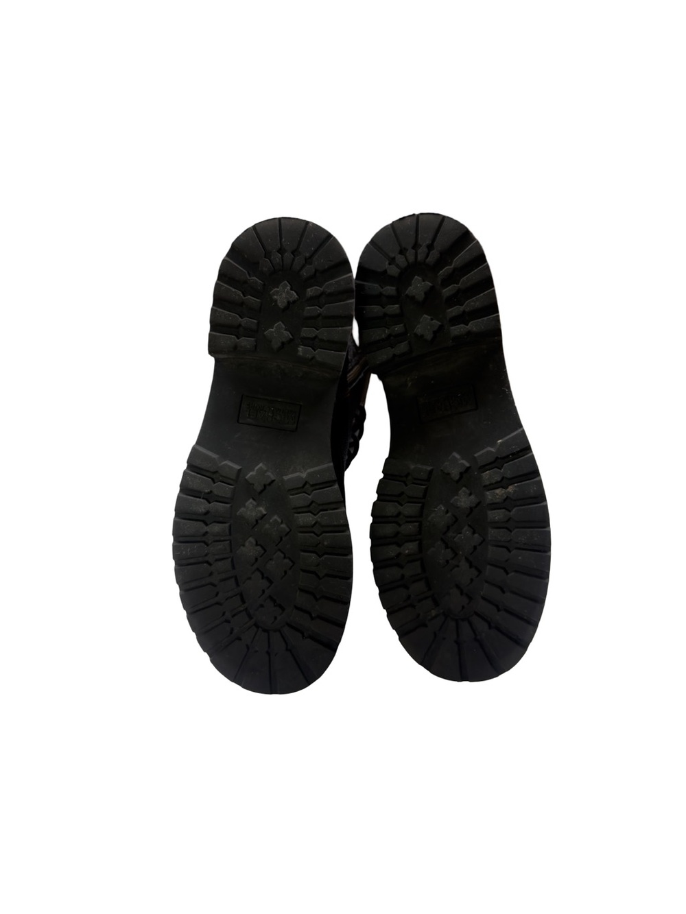 Michael Kors Combat Boots Black Logo Lace Up Zip Women’s Size 9 Casual - Picture 9 of 9
